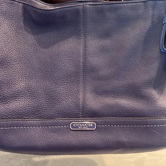 Coach Purple/blue tote - Picture 4 of 12